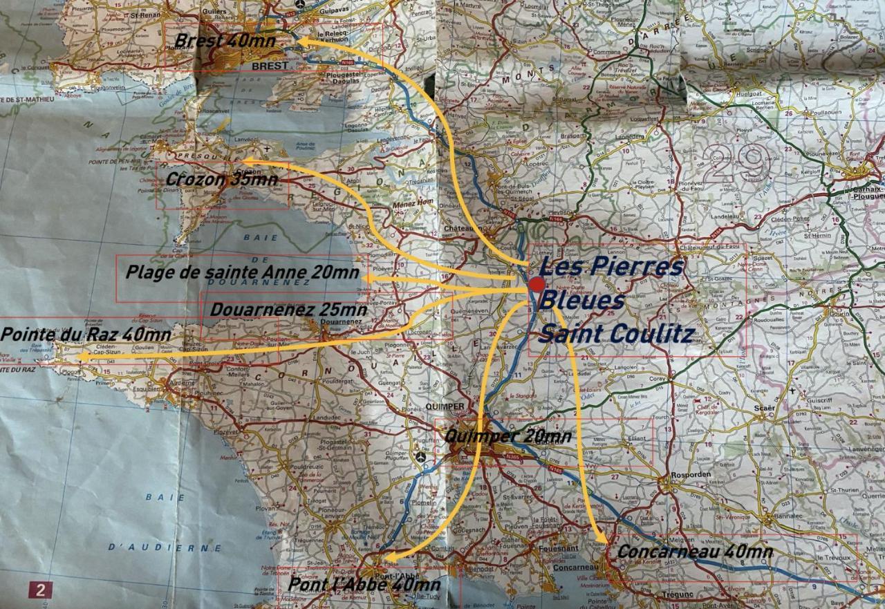 Saint-Coulitz Les Pierres Bleues B&B 외부 사진